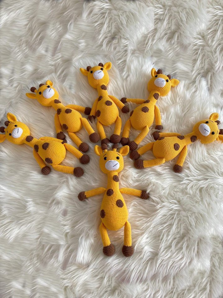 Sarı Renkli Zürafa Peluş Oyuncak