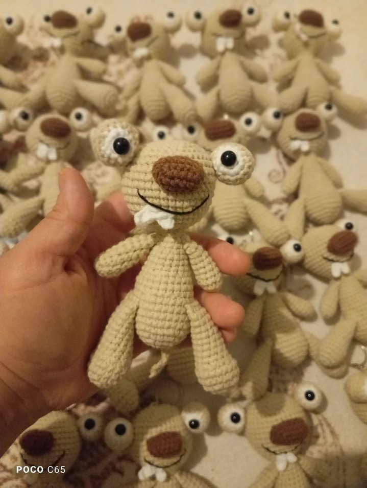 amigurumi sid anahtarlık