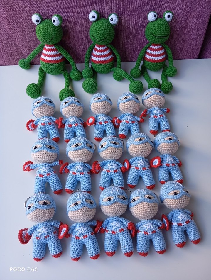 amigurumi kaptan Amerika