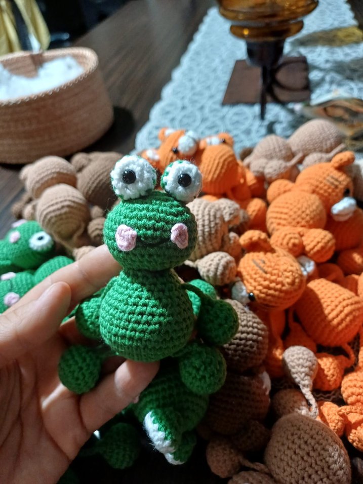 amigurumi kurbağa