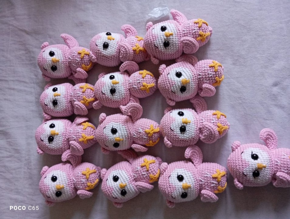 Pembe Amigurumi Tavşan Peluş